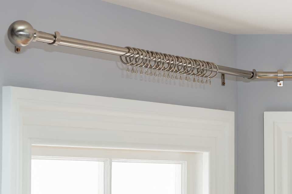 Curtain pole. Choose a style to suit your decor.